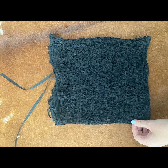 !!!! BLACK lacy tube top - Picture 4 of 6